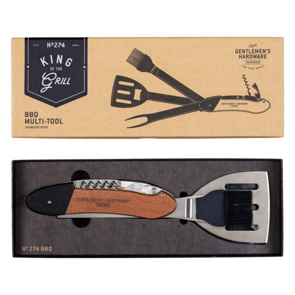 BBQ Multi Tool Acacia wood & Stainless steel