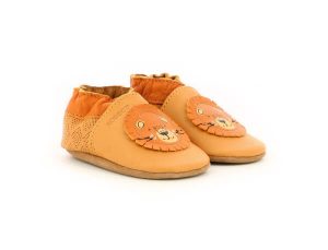 Chaussons cuir Robeez Grooar Camel