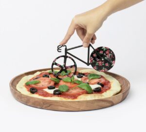 Coupe pizza "Vélo" - Floral