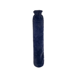 bouillotte à eau fourrure bleu marine xxl 80 cm aroma home (2) (1)