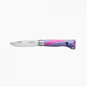 couteau n7 outdoor junior parme fuchsia opinel