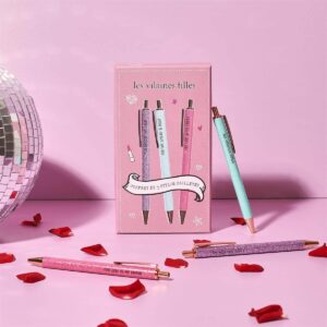 43-VF-028 coffret 3 stylos pailletés phrases humoristiques le studio (2)