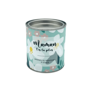 boite de conserve graine de fleurs à planter mauvaise graine maman t'es la plus ... à personnaliser (1)