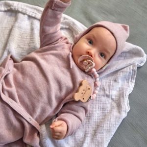 bonnet tricoté bébé