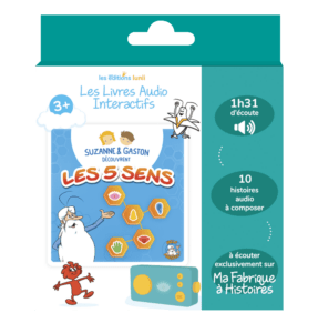 livre audio lunii suzanne et gaston découvrent les 5 sens + de 3 ans