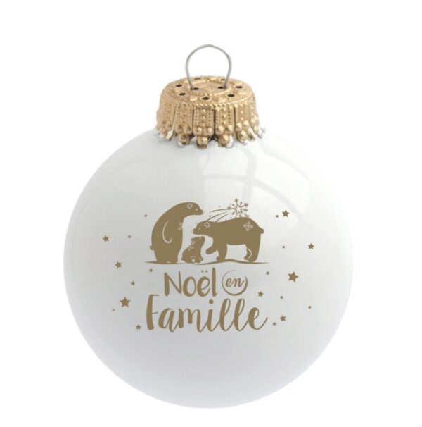 Boule de Noël "Noël en Famille"