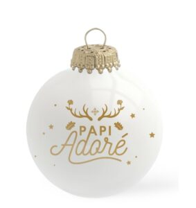 Boule de Noël "Papi Adoré"