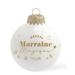 Boule de Noël "Marraine Magique"