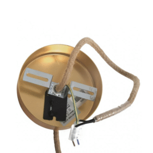 Suspension douille dorée câble en corde naturelle opjet (1)
