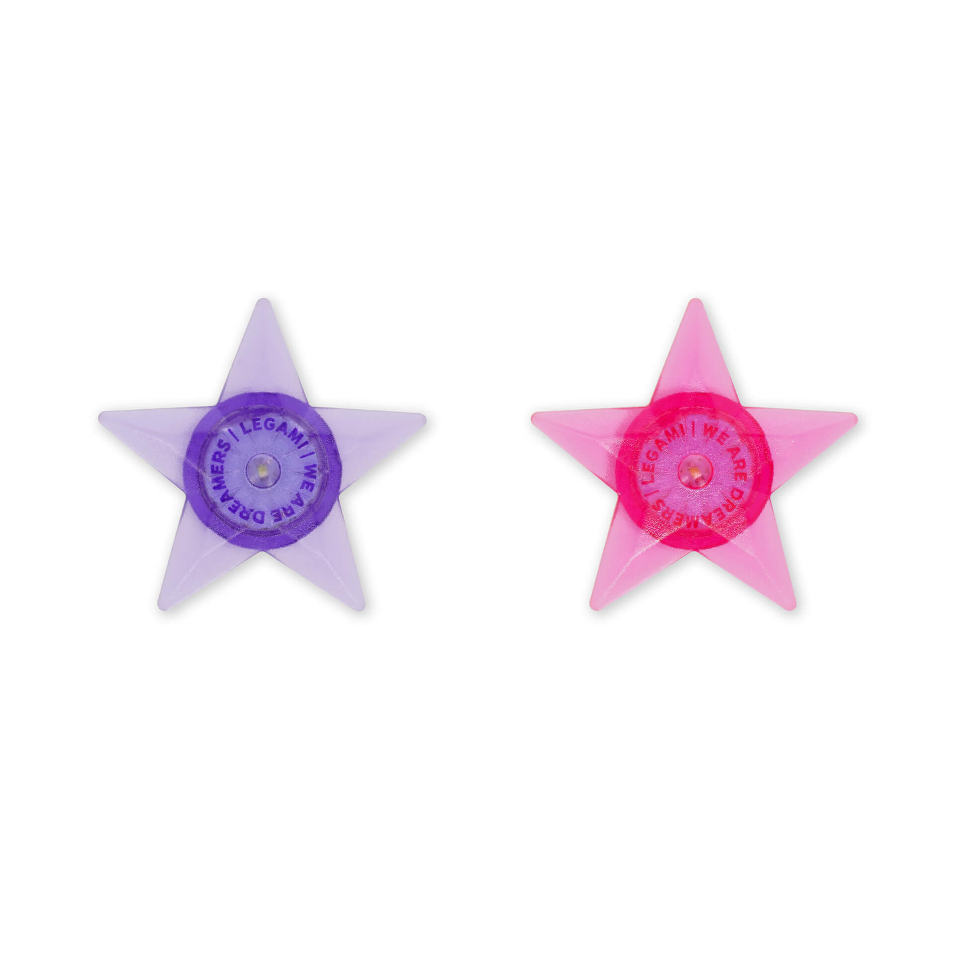 ACONDE Lot De 10 Clip Réfléchissants Pour Rayons De Vélo - Étoiles Colorées Pour Visibilité De Nuit - Rose, Gris, Vert