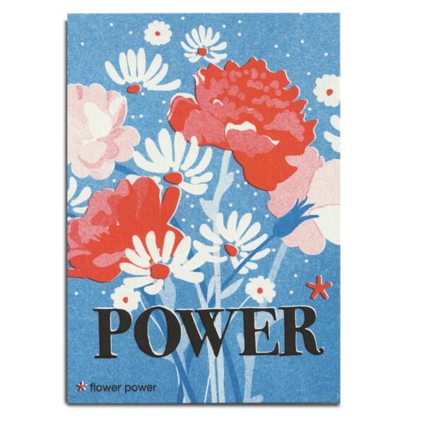 Carte Postale Rebus - *Flower power
