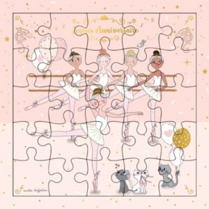 Carte Puzzle - Danseuses Joyeux Anniversaire
