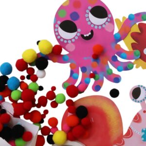 36334-kit de pompons à coller jeu atelier créatifs le petit souk (1) (1)