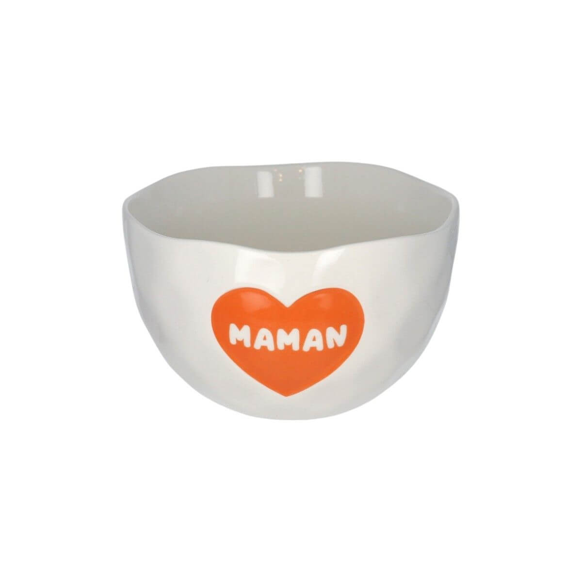 36493-bol céramique blanc maman coeur orange le petit souk