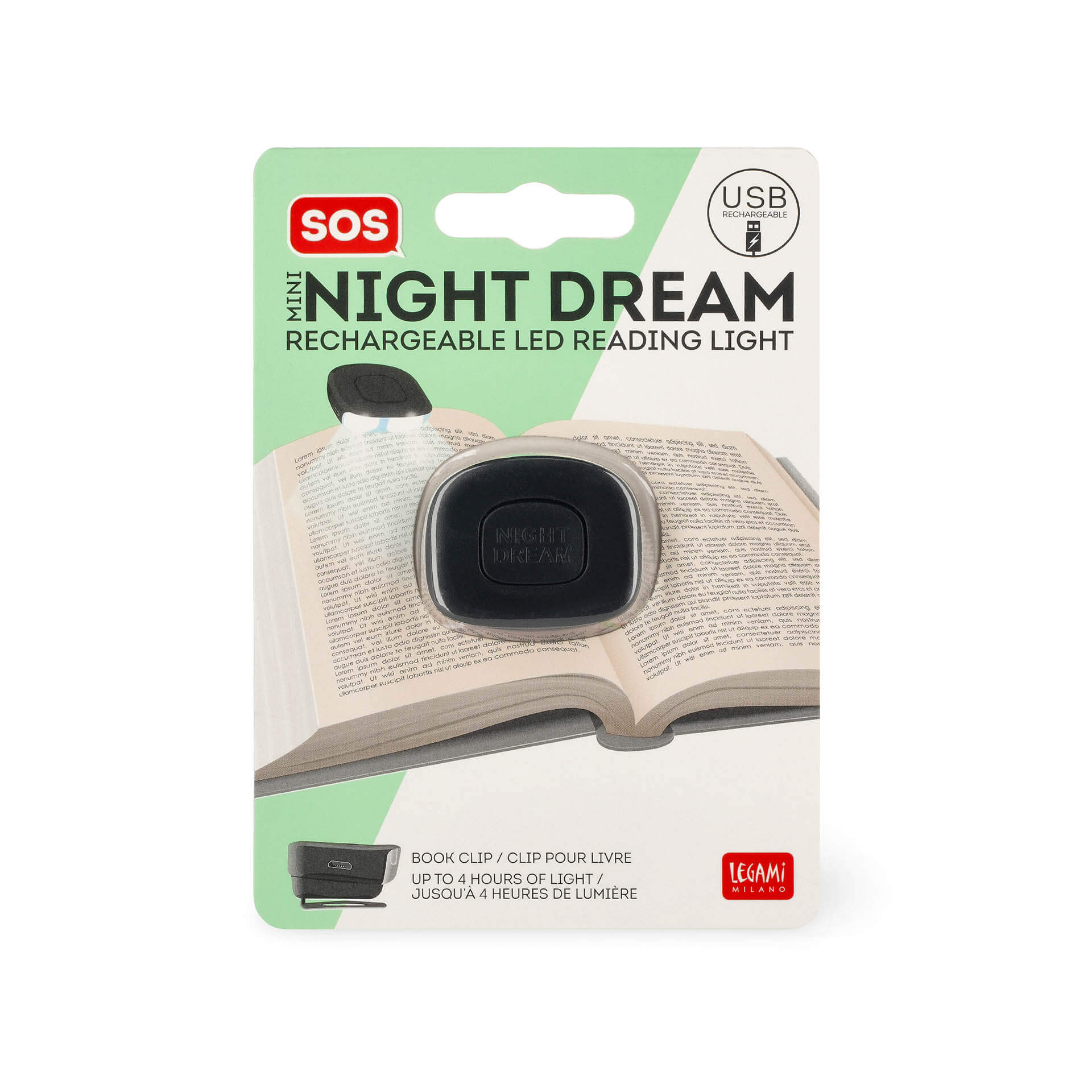 LEDMR0001 Lampe de lecture clip rechargeable noire usb (3)