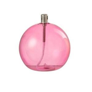 lampe a huile rose en verre sphere jline (2) (1)