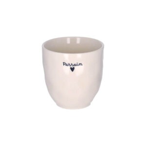 36502-tasse cafe céramique écrue parrain ♥ le petit souk