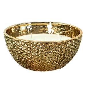 BO5486_ grande bougie dorée martelée 5 mèches parfum ambre (2) (1)