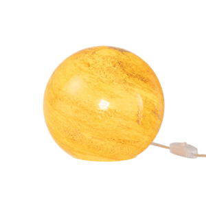 lampe dany ronde en verre jaune nuancée jolipa (2) (1)