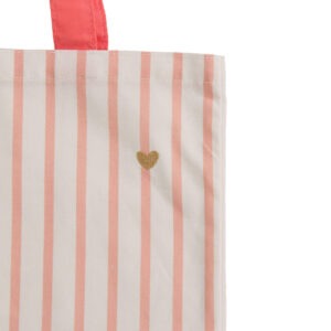 170385 Tote bag rayé rose coeurs brodés - Maman d'amour cades (2) (1)