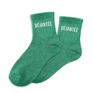 CD8425V30 chaussettes pailletées vert déjantée 39-42 femme (1)