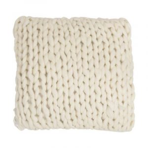 Coussin tricoter Blanc