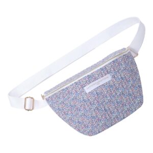 banane liberty matelassée la petite cachottiere fleurs bleues