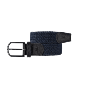 ceinture-tressee-elastique-unie deep water bleu marine billy belt- (1)