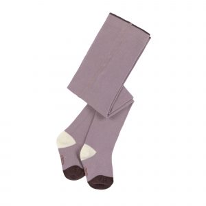 Collants épais bébé lilas uni lassig