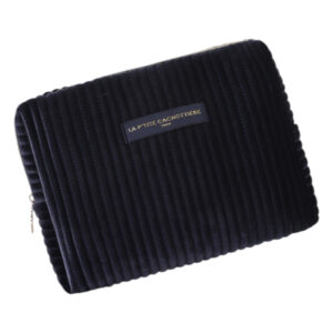 grande trousse de toilette matelassée velours bleu marine la petite cachottiere (3) (1)