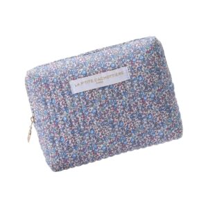pochette petit modele matelassée fleurs bleues la petite cachottiere (2) (1)