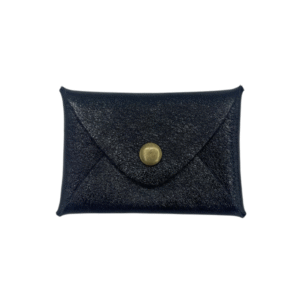 porte-cartes mini en cuir brillant à pression noir (1)