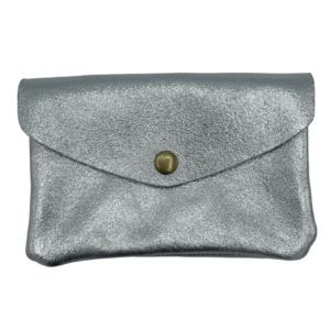 portemonnaie double compartiment en cuir brillant argent (1) (1)