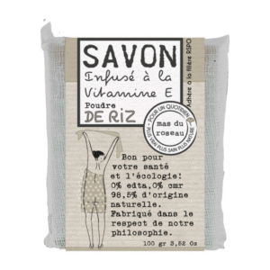 savonnette poudre de riz parfumée mas du roseau