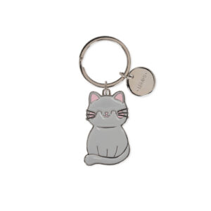 EKR0010 porte clé métal chat gris legami (3)
