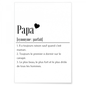 affiche a3 definition-papa-coeur l'afficherie (1)