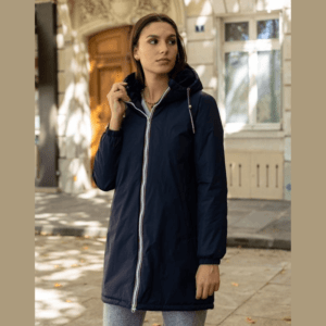 parka imperméable bleu marine fourrure laurajo (1)