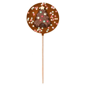 Sucette chocolat au lait Noël 50g le comptoir de mathilde