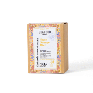 Boite de 15 infusettes de thé noir figue orange miel aromatisé quai sud (4)