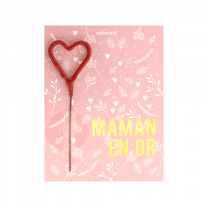 bougie magique avec message personnalisé wondercandle coeur rouge maman en or (8) (1)