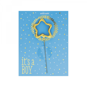 bougie magique avec message personnalisé wondercandle étoile it's a boy annonce sexe bébé (4) (1)