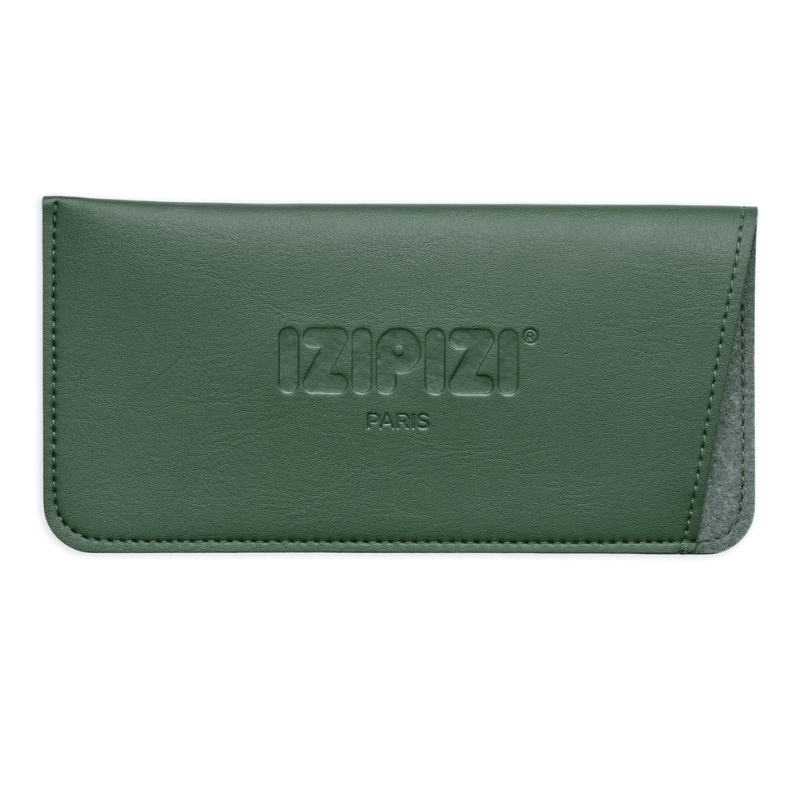 pochette de lunettes izipizi vert foncé (1)