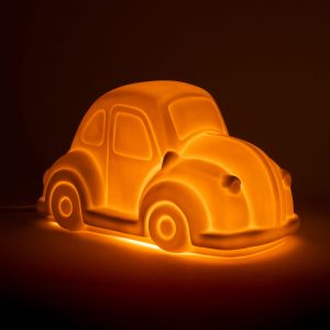veilleuse porcelaine voiture lampe