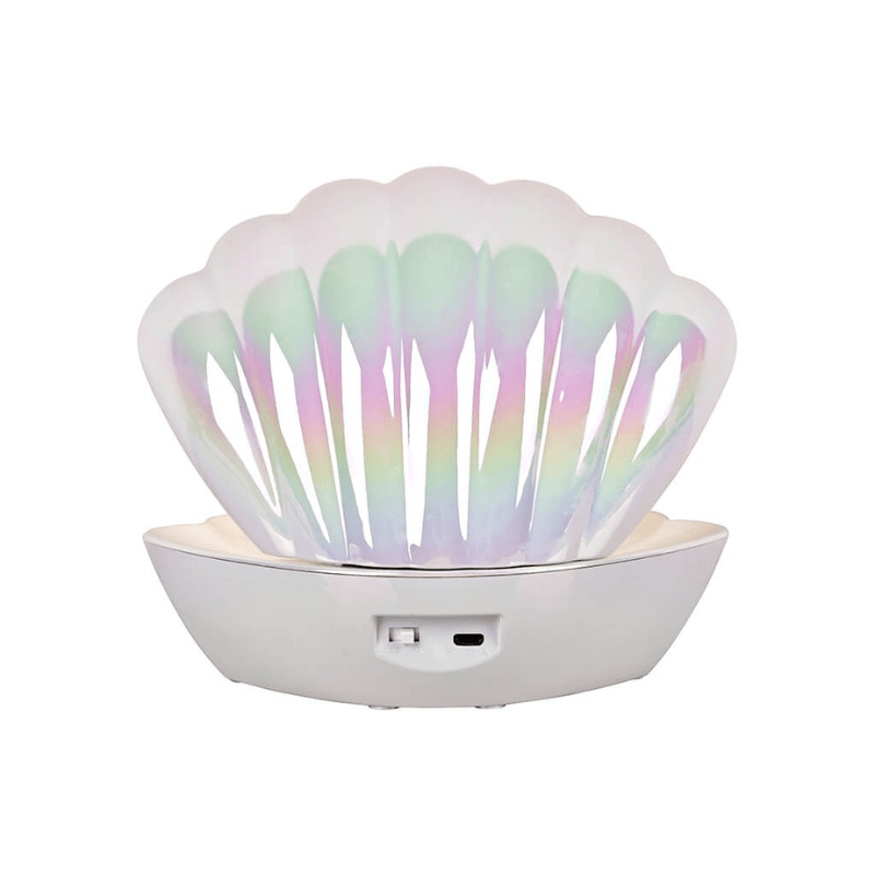 lampe décorative coquillage paillettes iridescente nacrée (1)
