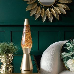lampe lave ou paillettes