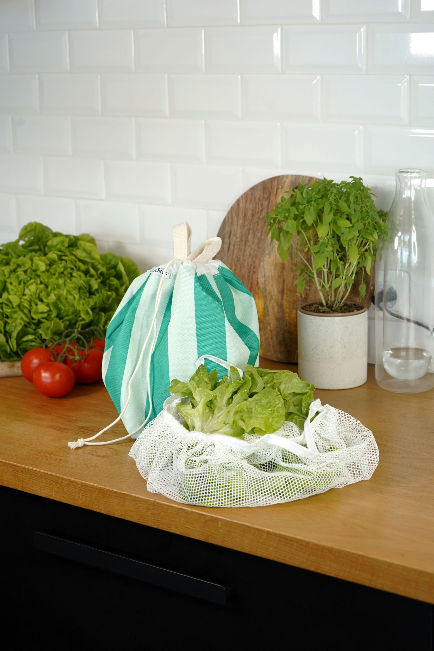 essoreuse a salade cookut tissu vert
