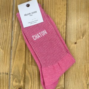 Chausette Femme Chaton Rose