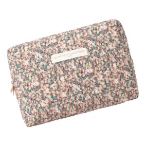 grande trousse de toilette matelassée imprimée harmonie florale la petite cachottière (1)