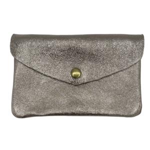 portefeuille en cuir brillant double compartiment taupe (1)