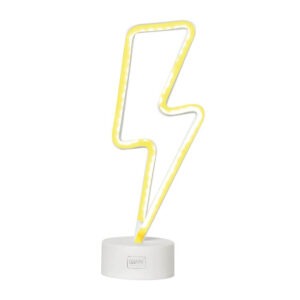 Lampe-LED-Legami-Flash-éclair neon-jaune (1)